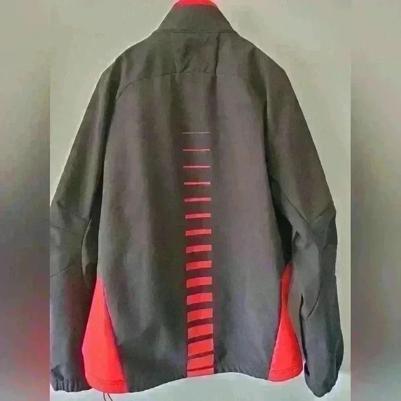 CFL CALGARY STAMPEDERS REEBOK authentic sideline  softshell jacket. Men's Med - Picture 9 of 12
